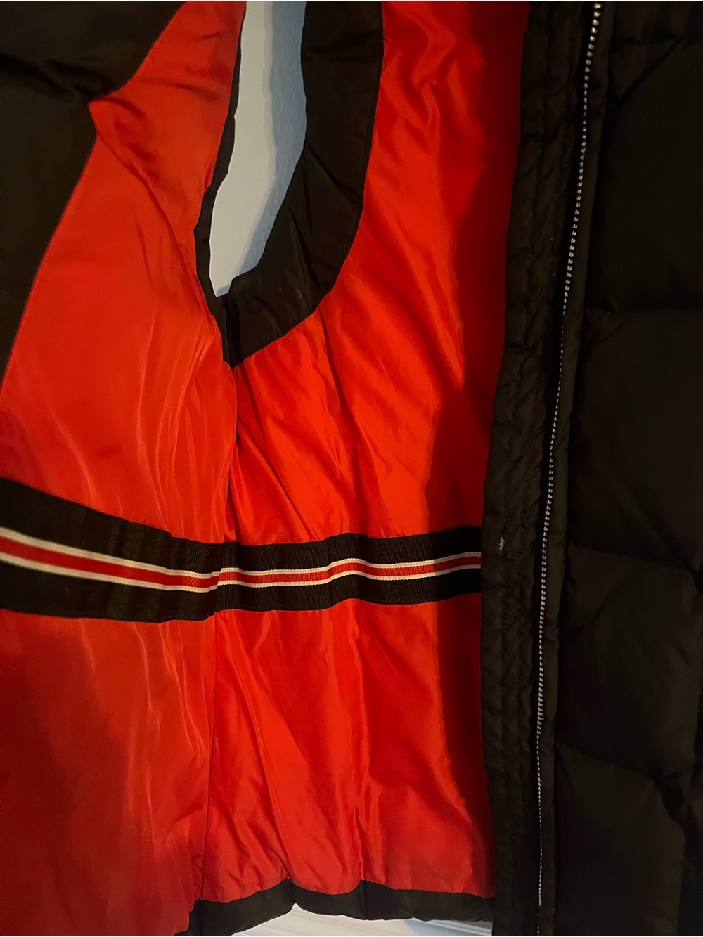 GAP navy Quilted Vest with Red Lining - Picture 3 of 3